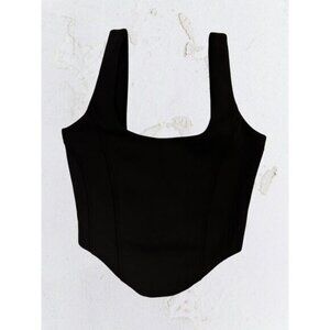 27 BOUTIQUE X KUWALLA Bustier Corset Tank Black  XS